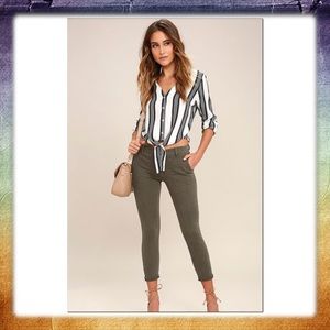 Olive Green Skinny Jeans